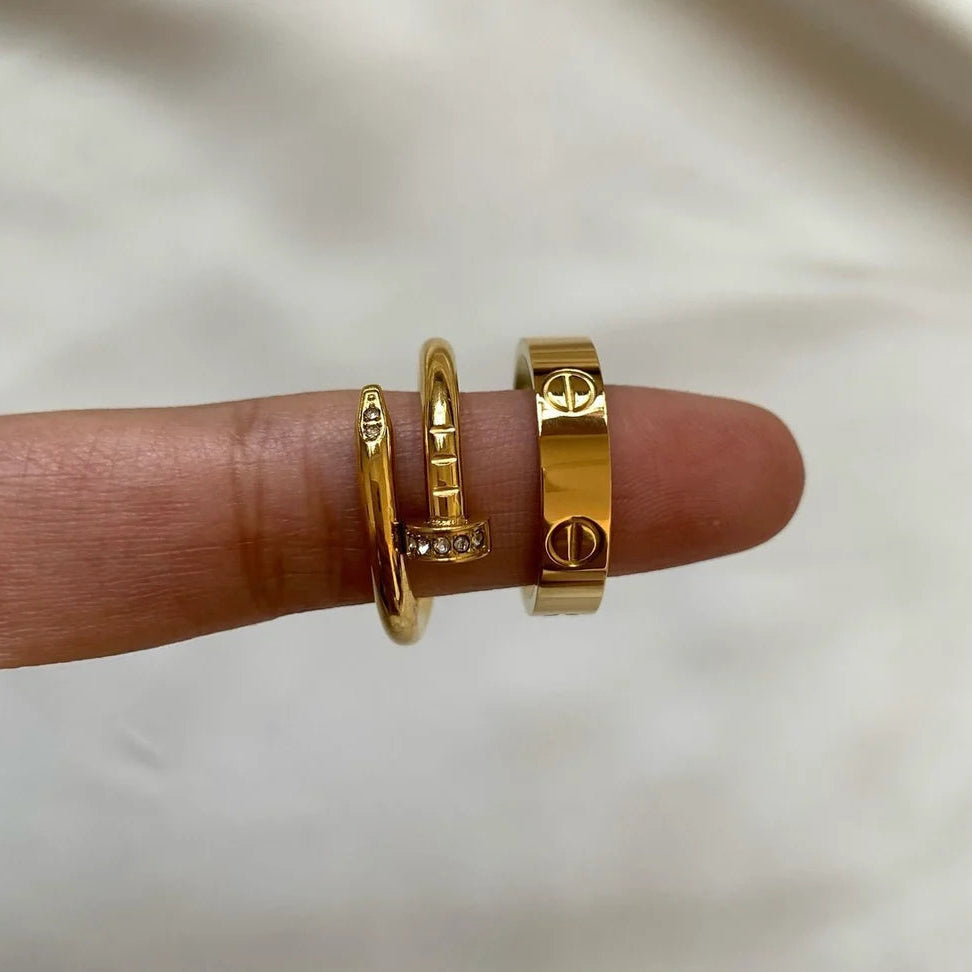 Nail & Cartier Ring Duo